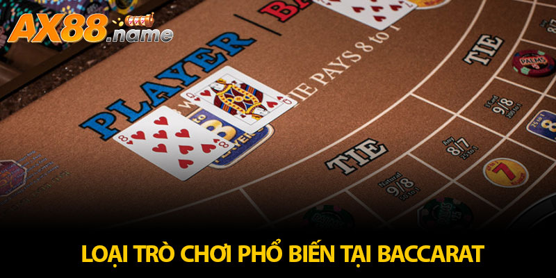 Các loại trò chơi phổ biến tại baccarat online